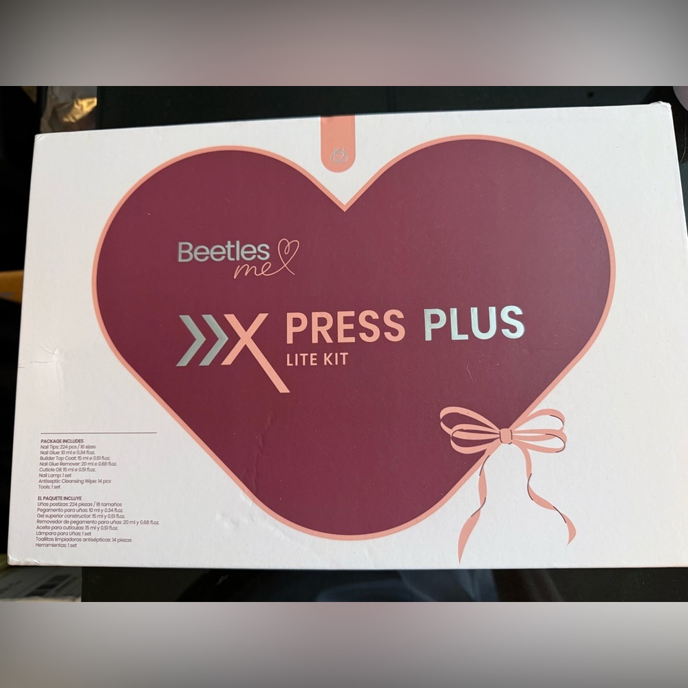 Beetles Me Press Plus Lite Kit - Burgundy Press-On Nails